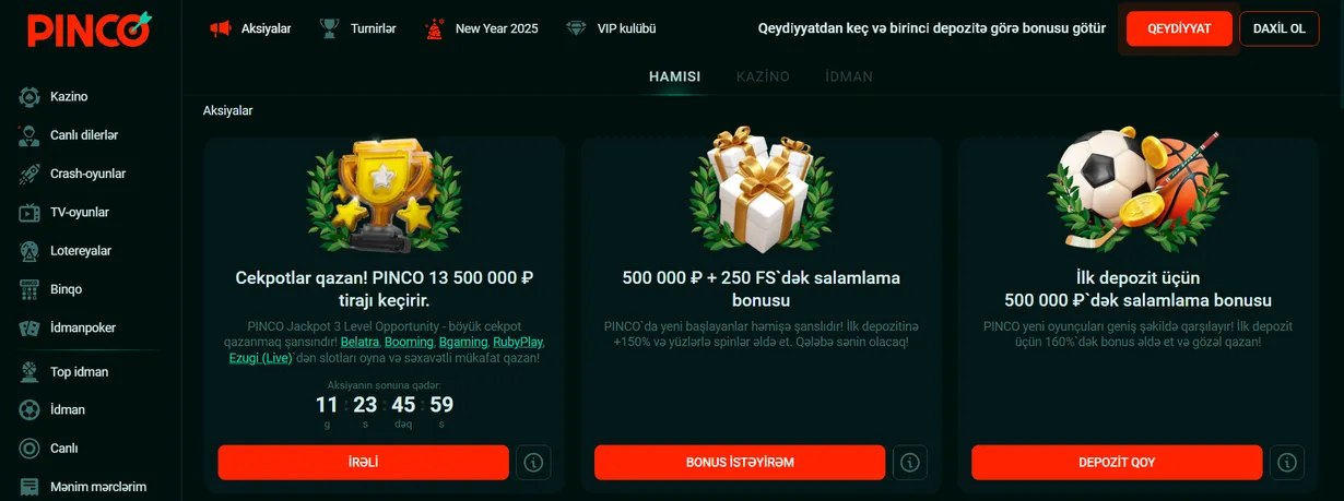 pinco casino online