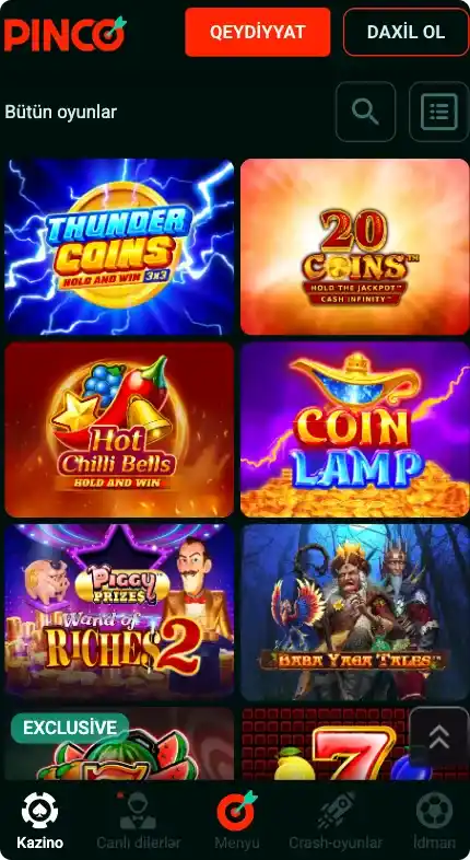 pinco casino online
